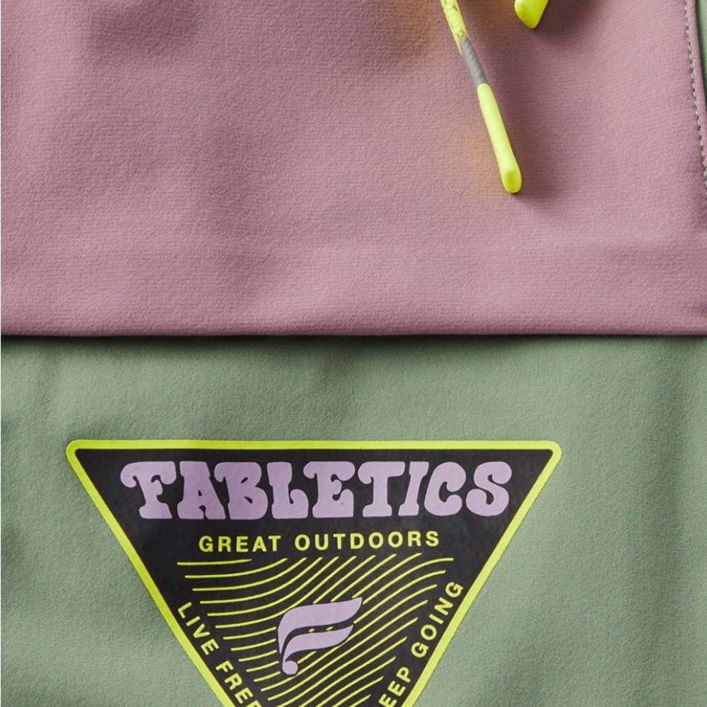 Men’s Fabletics the one jogger in purple, green & black